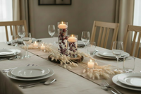 100 Floating Burgundy Pearls/Gems- Large Sizes- Option: 6 Submersible Fairy Lights Strings Hidable Submersible Batteries- Makes 2 Gallons of Transparent Water Gels for Vases
