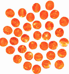 50 Floating Sparkling Orange Gems- Large- Fills 1 Gallon of Floating Transparent Gels for your vases- With Option of 3 Submersible Fairy Lights