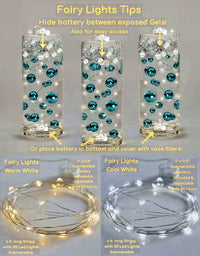 30 Led Fairy Lights on Each String- 3 Strings- Submersible String & Battery- Exclusive Garlands for Vases- Choice of Cool White or Warm White Glow