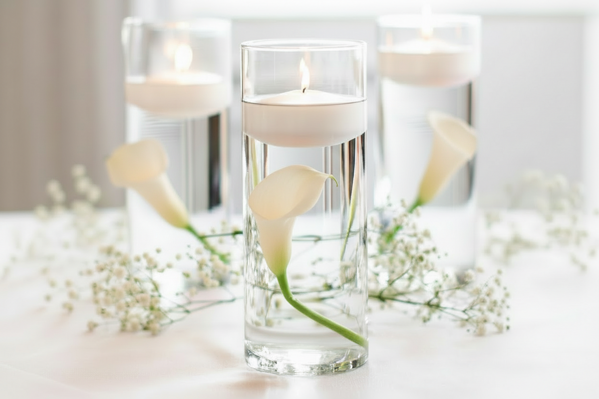 Calla Lilies - White - Realistic - Vase Decorations