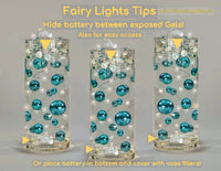 Led Fairy Lights Strings Garland-Set of 3-Choice of Cool White or Warm White Glow-Fully Submersible/Waterproof-Not including Floating Pearls