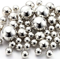 Floating Metallic Silver Pearls-Jumbo Sizes-Fills 1 Gallon of Floating Pearls & the Transparent Gels for Floating Effect-With Exclusive Measured Floating Gels Prep Bag- Option: 3 Submersible Fairy Lights Strings