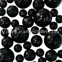 75 Floating Black Pearls Large Sizes- Fills 1 Gallon of the Floating Transparent Water Gels for Your Vases- Option 3 Submersible Fairy Lights Strings Hidable